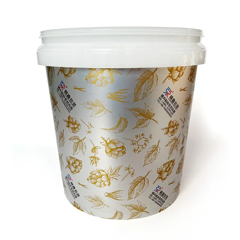 Metallic glossy In mold labeling (IML)  for pail industry image 5