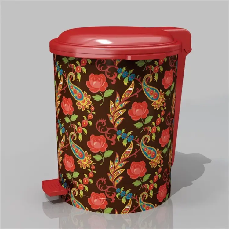 Glossy in mold label for dustbin image 5