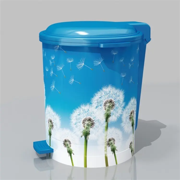 Glossy in mold label for dustbin image 4